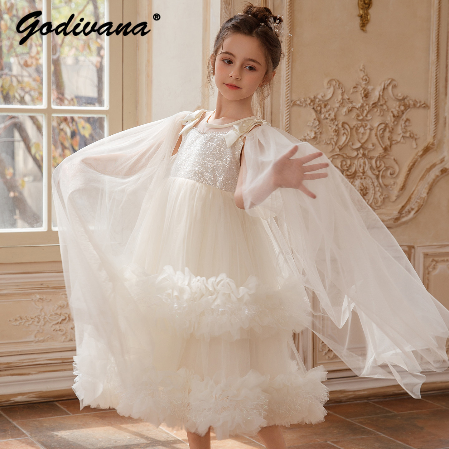 Glitter Tablecloth - Новое летнее элитное платье для девочек