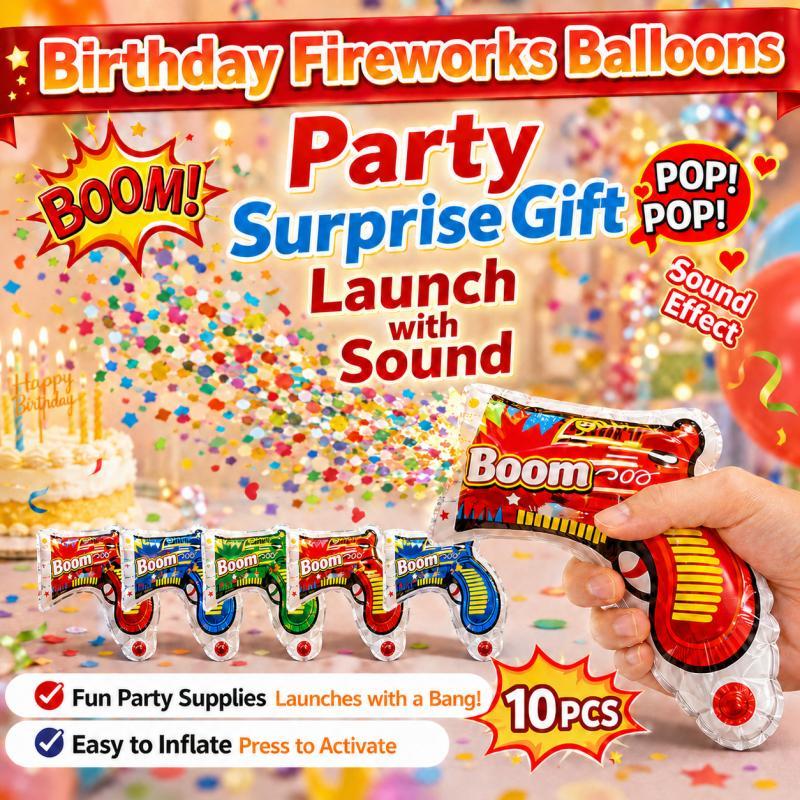 Confetti Cannon Tube - 10 шт. пистолетов для конфетти, ручной