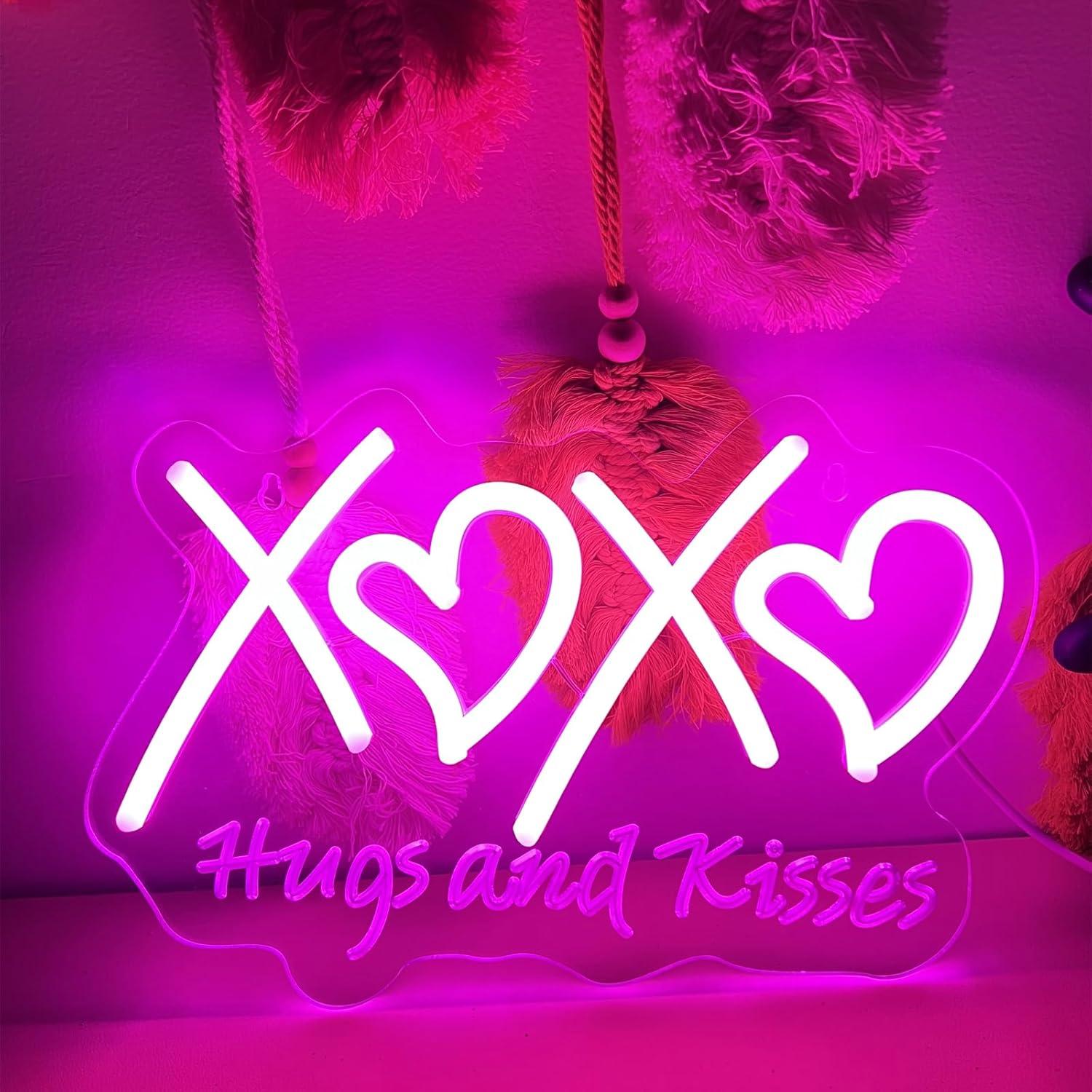 Неоновая вывеска XOXO «Объятия – обзор и цена Neon Sign Party