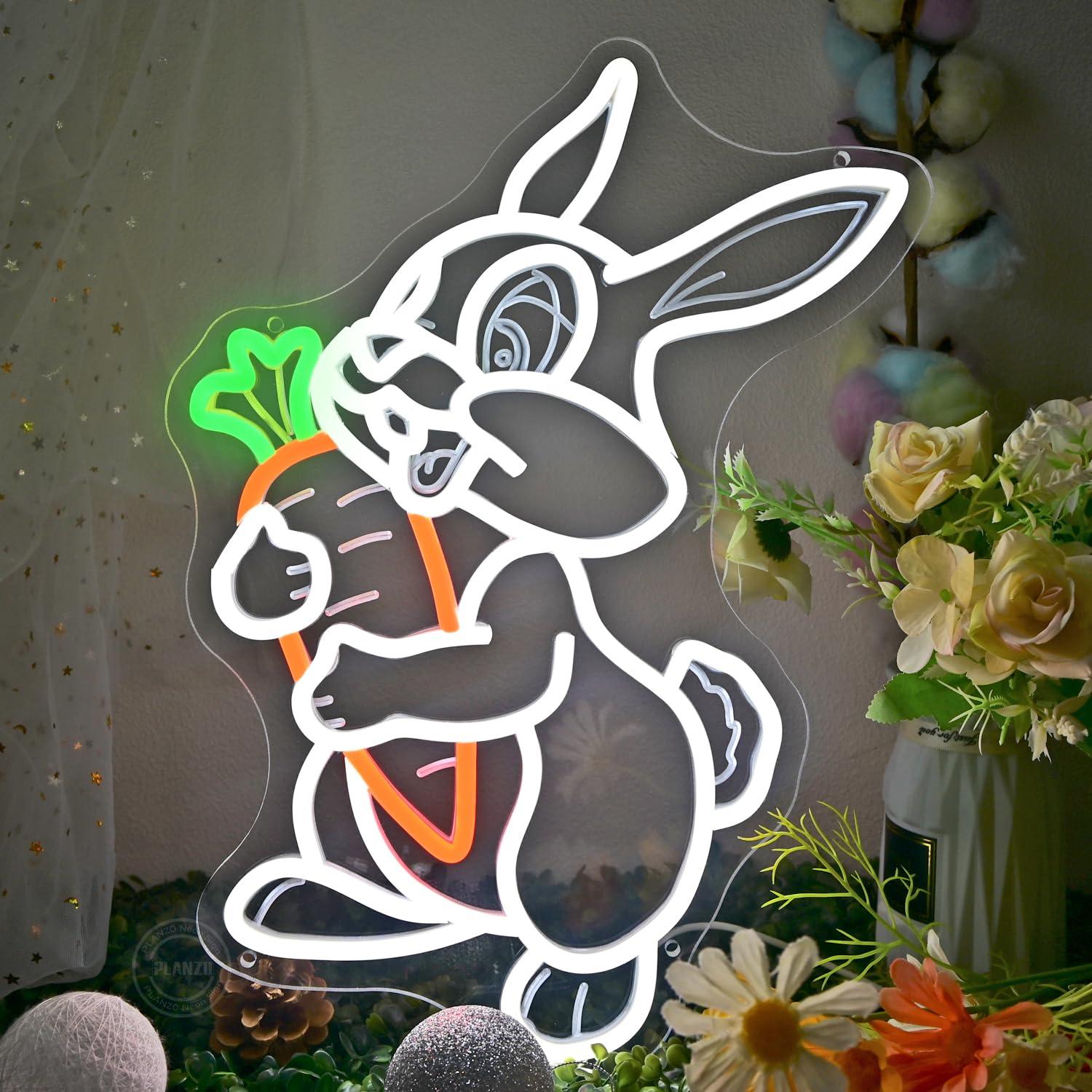 Неоновая вывеска «Кролик с мор – обзор и цена Neon Sign Party