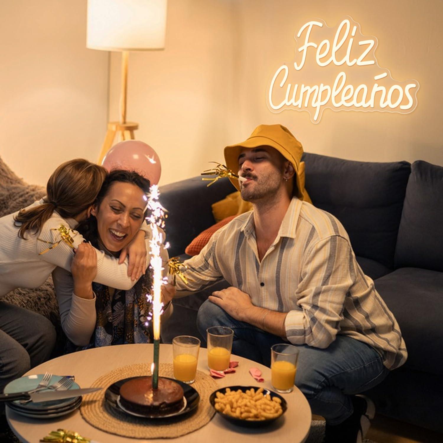 Неоновая вывеска «Feliz Cumple – обзор и цена Neon Sign Party