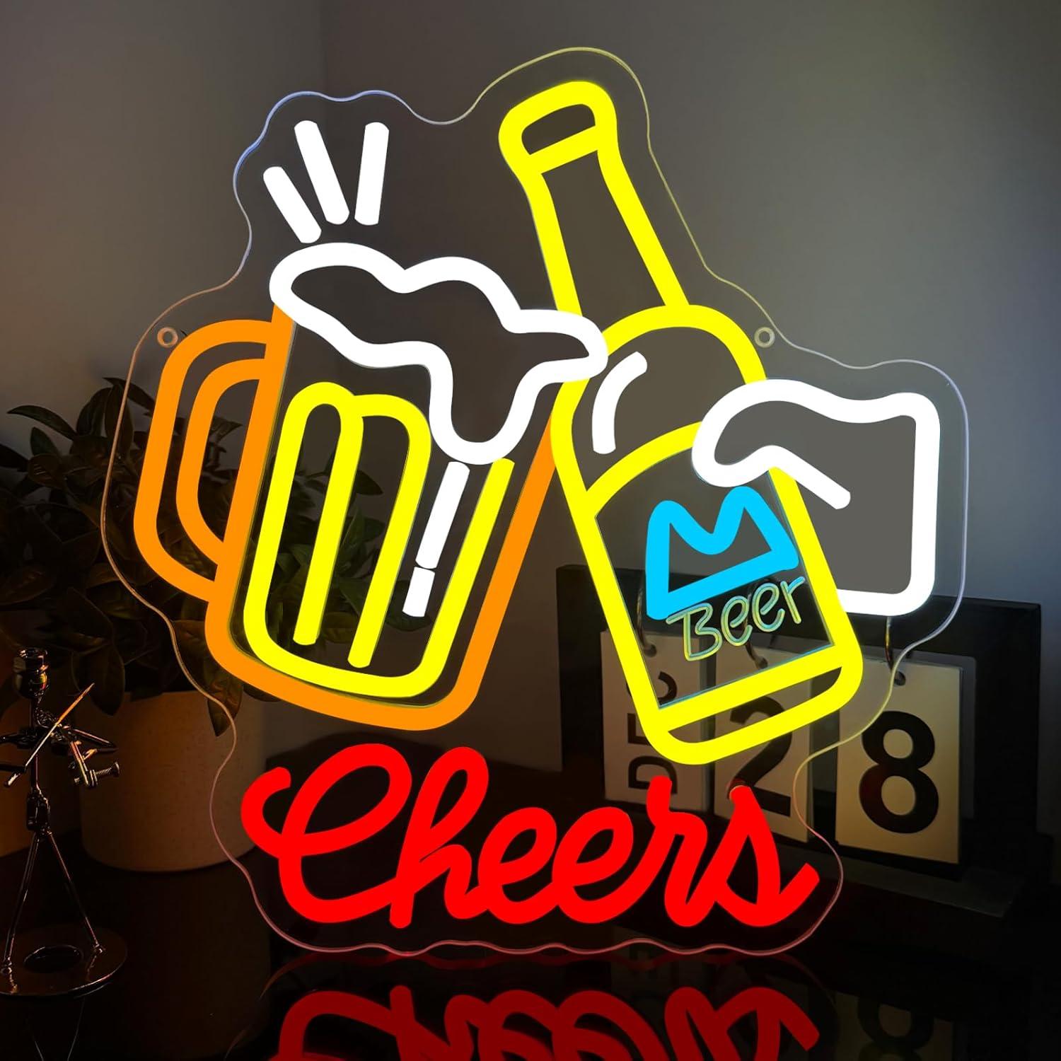 Неоновая вывеска «Cheers Beer» – обзор и цена Neon Sign Party