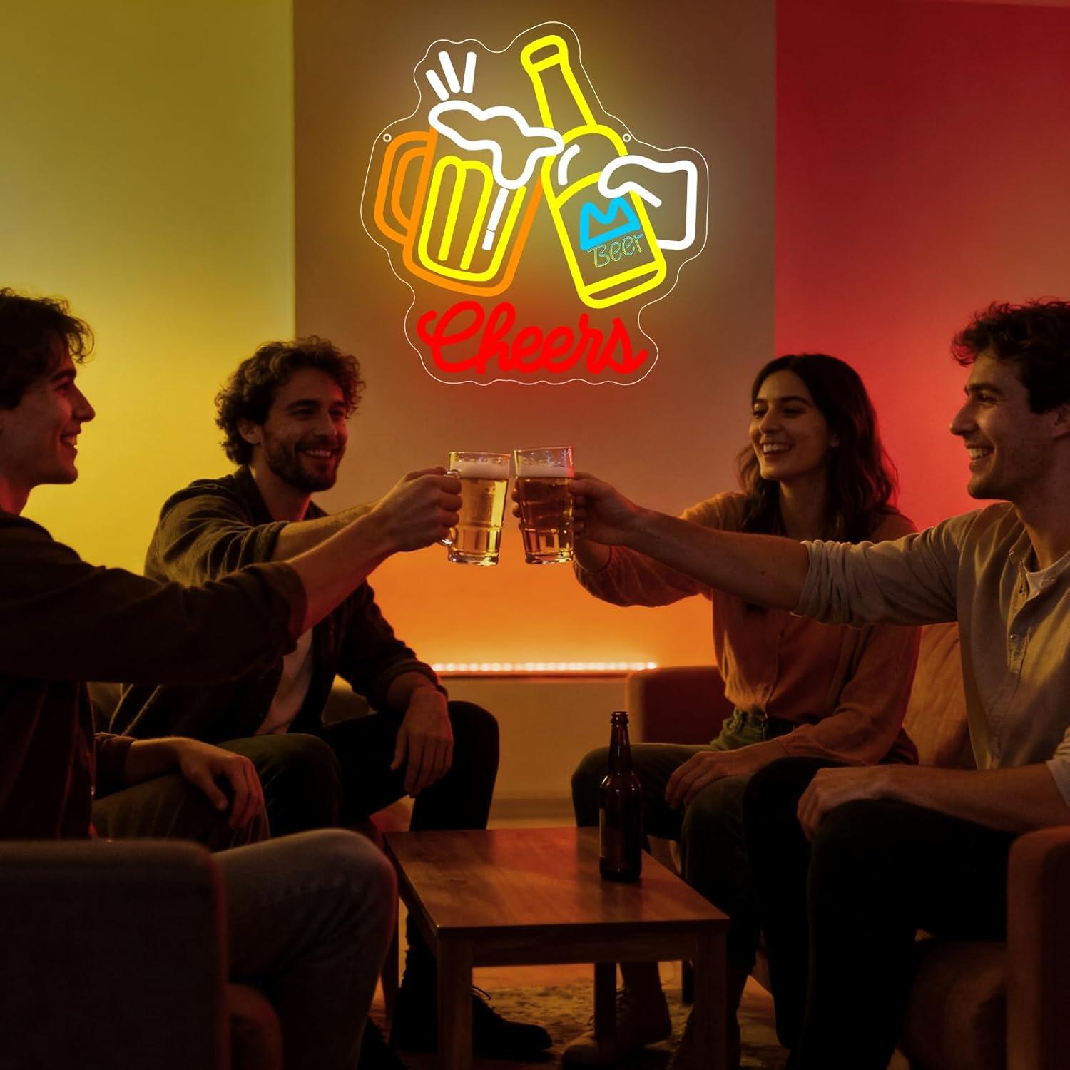 Неоновая вывеска «Cheers Beer» – обзор и цена Neon Sign Party